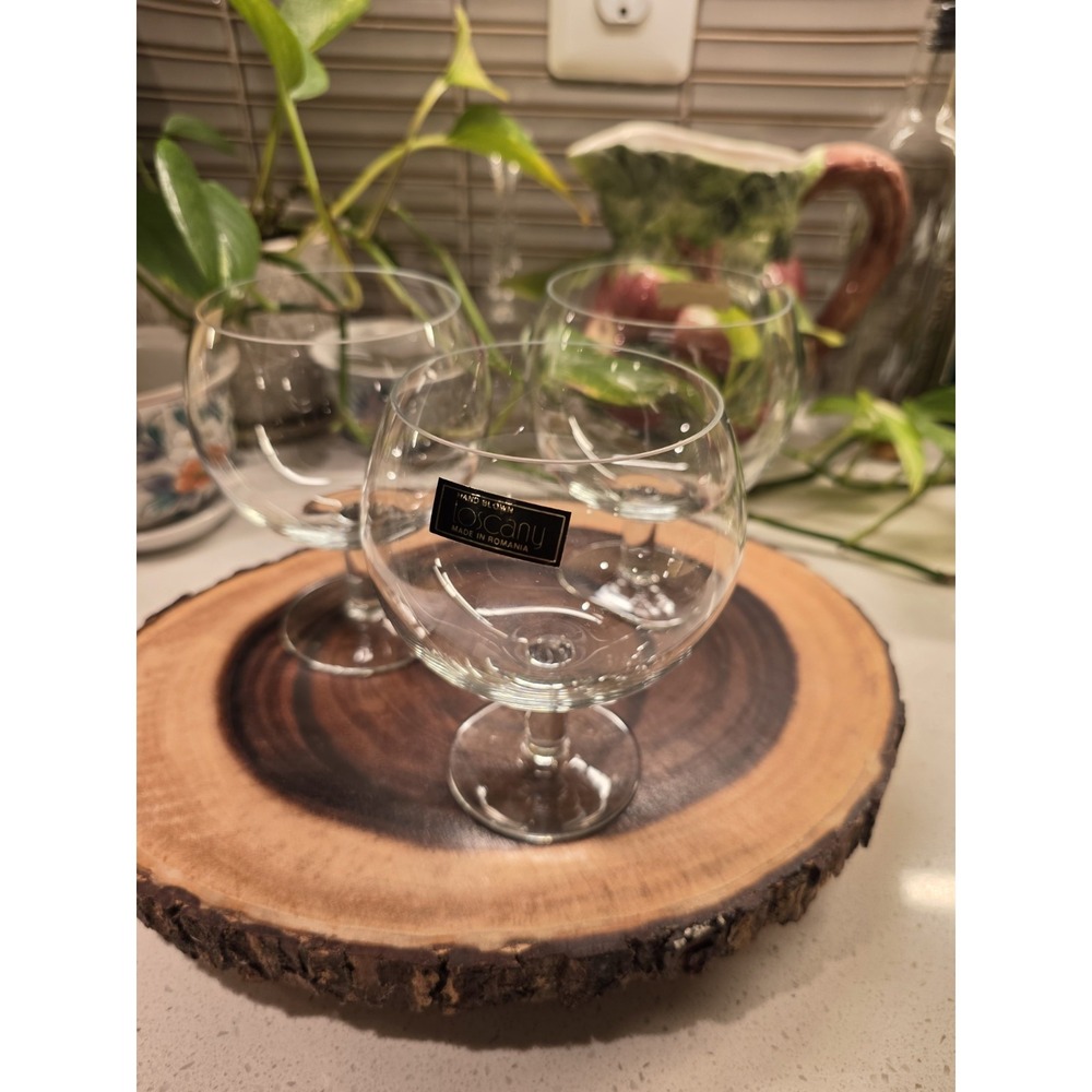 3 Toscany Hand Blown Balloon Glasses - Picture 14 of 14